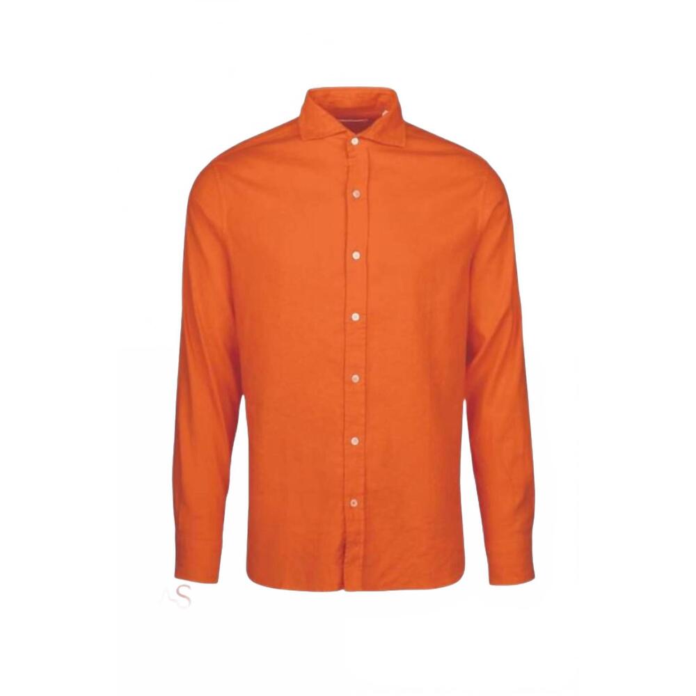 NEW SWIMS men's santorini linen sport shirt in orange